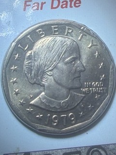 Rare 1979 P Susan B. Anthony Dollar Wide Rim (Near Date) Variety Set