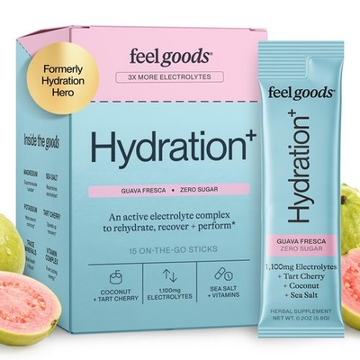 Hydration+, 1,100mg Electrolytes, Sugar Free Packets, Daily Hydration, Magnes...