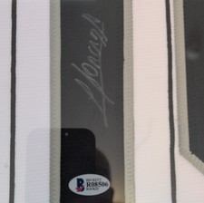 Yoan Moncada #10 Signed Original White Sox MLB Baseball Jersey Framed Beckett
