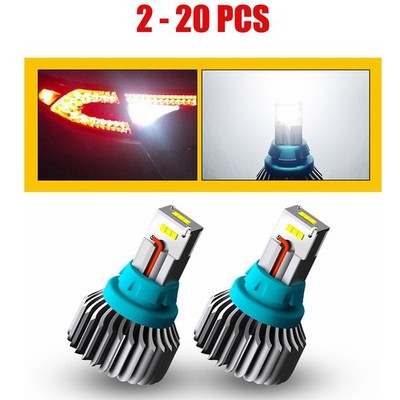 2-20X AUXITO T15 W16W 912 921 LED Brake Light CSP Bulb Super Bright White 4000LM
