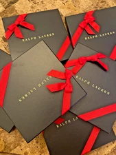 Polo Ralph Lauren Gift Box 9"x9"x1" in + With bow wrap