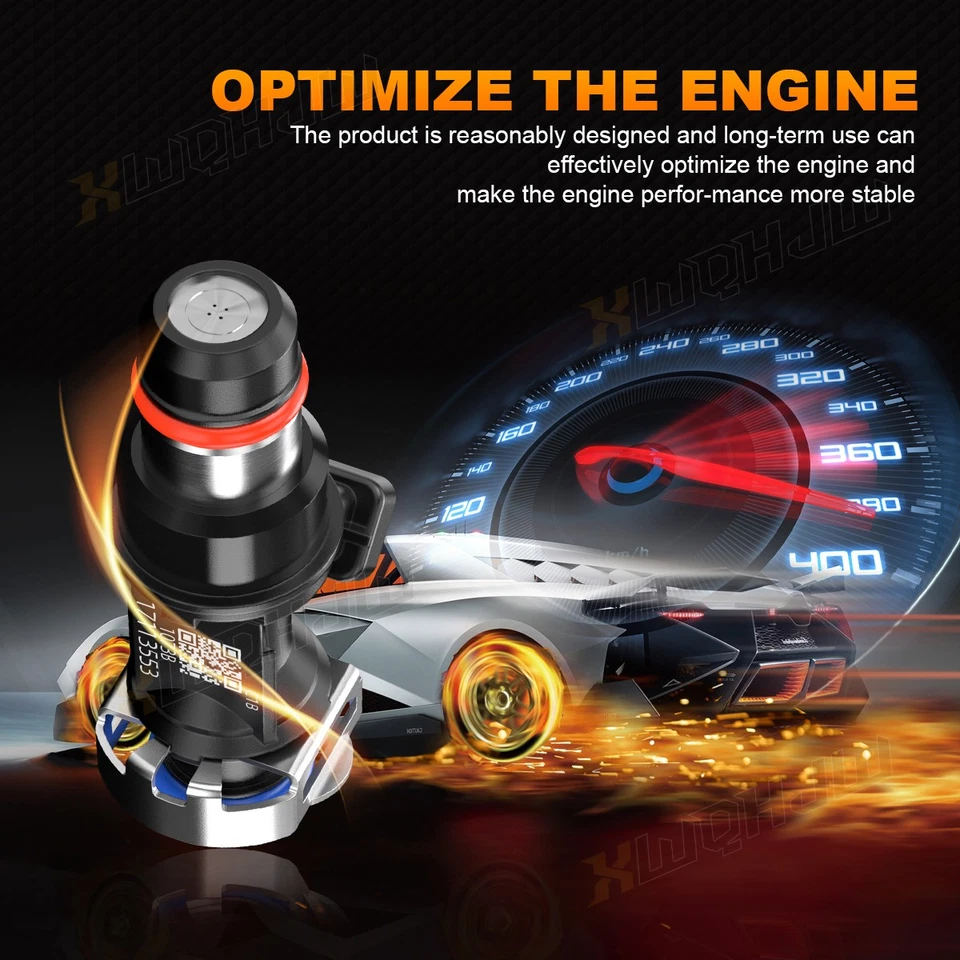 Conjunto de 8 injetores de combustível de alto desempenho compatível com 1999-2006 GMC Sierra 1500 - Imagem 3 de 4