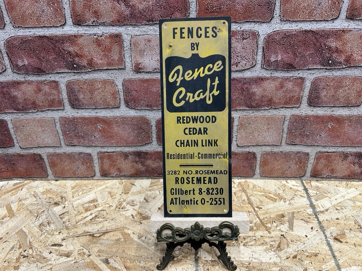 Vintage Fence Sign In Original Advertising Signs (1930-1969) for