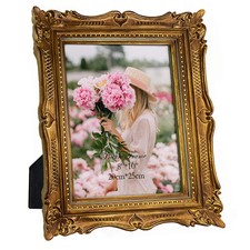 8x10 Vintage Bronze Picture Frame, Ornate Antique Picture Frame for 8 by 10 W...