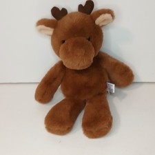 Aurora Moose 12" Plush Brown