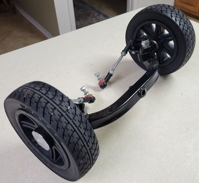 Drive Scout 4 Mobility Scooter Front Steering, Tires & Wheels Assembly