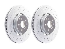 Mercedes-Benz Genuine AMG Brake Discs Pair Compound Front Fits C63 AMG 204
