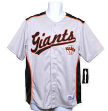 NEW Dynasty San Francisco Giants Jersey Men's Size M Gray Button Up MLB