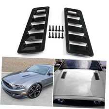 Black Bonnet Cover for Cars Vents - HTRACING Hood Scoop