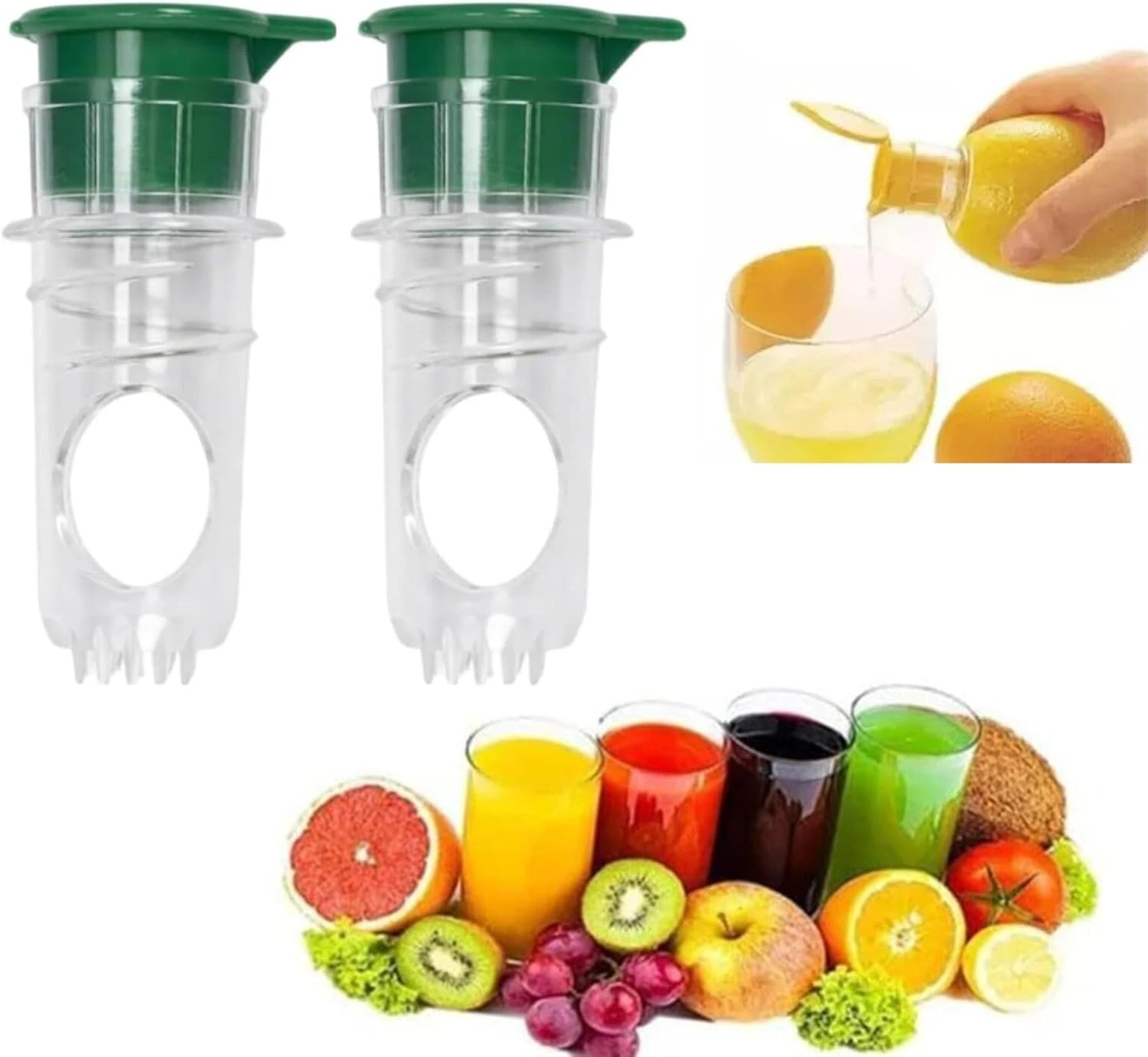 Lemon Squeezer,2025 New Screw-Top Lemon Squeezer Manual Lemon Juicer with Built-