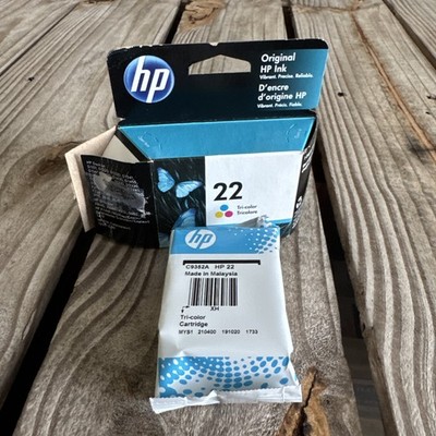 HP 22 tri color C9352AN Ink Cartridge Exp: 10/2021