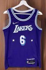 Los Angeles Lakers Jersey LeBron James #6 Dynasty City Edition 75th Sz 40 Small