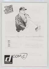 2016 Panini Donruss Rated Rookies Test Proof Black 10/25 Henry Owens #44 h3a