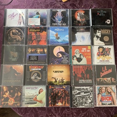 CD Lot: 25 Motion Picture Soundtracks. Great Movies! Nice Collection. Free S/H