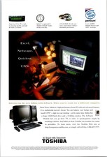 Toshiba In touch with tomorrow Vintage Print Ad