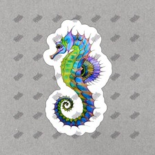 Colorful Seahorse Vinyl Sticker Ocean Decor Marine Life Decal for 433502