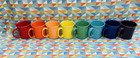NEW FIESTAWARE RAINBOW 12 oz JAVA Mug set of 8 Mixed Color Fiesta FREE SHIPPING