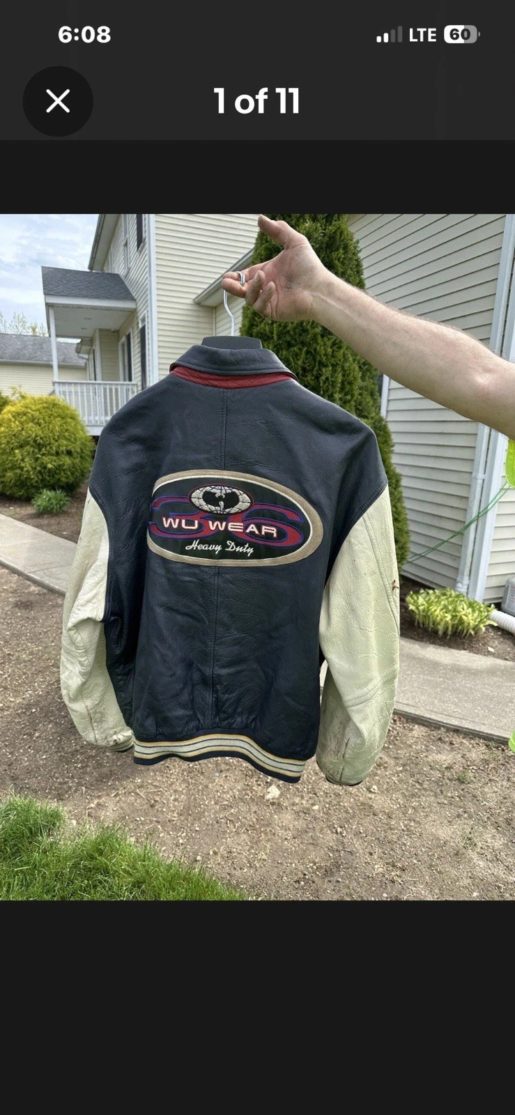 Wu Tang Vintage Leather Jacket - product detail image 1