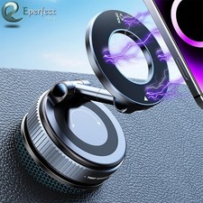 360 Vacuum Magnetic Phone Holder Adjustable Suction Cup Car Mount Foldable Stand