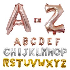 16 32 40 Inch Foil Letter Balloons A-Z Air Helium Alphabet Balloon Figures Happy