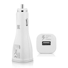 Lot of 50 Genuine OEM Samsung Galaxy Adaptive Fast Charging Car Charger White