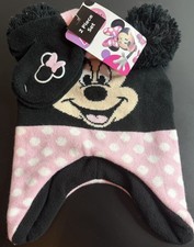 Girl's Youth Disney Junior Minnie Mouse Beanie  Gloves 2-Piece Set One Size New