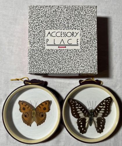 Vintage Accessory Place Framed Real Butterflies With Original Box*FREE SHIPPING*