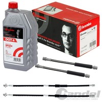 4Xbrembo Bremsschlauch VA+HA+1L DOT 4 Passend FüR VW Golf 5 6 Skoda Octavia