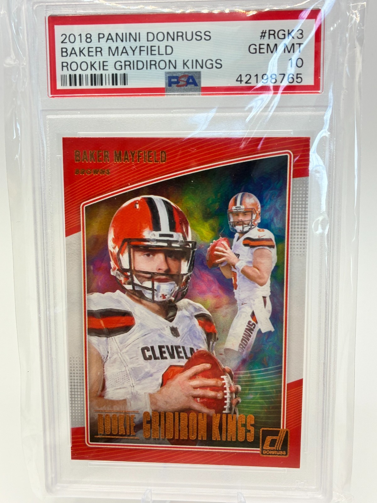 Baker Mayfield Panini Donruss Rookie Gridiron Kings #RGK3 Base