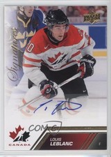 2013 Upper Deck Team Canada Gold Signatures Louis Leblanc #150 Auto 2d8