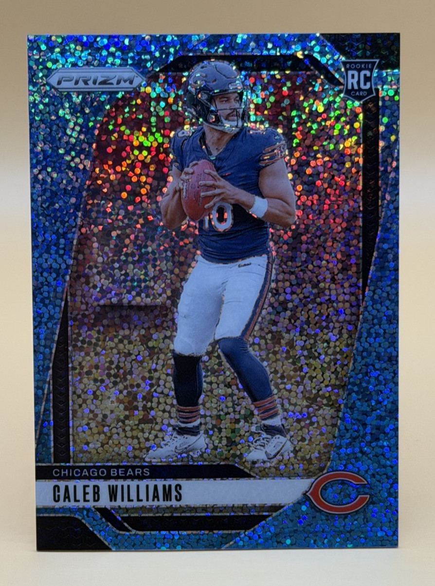 2024 Panini Prizm - Rookies Caleb Williams #301 Blue Sparkle Prizm /96 (RC)
