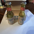 Vintage Budweiser Beer Salt and Pepper Shakers Glass with Original Box Unused — photo 1