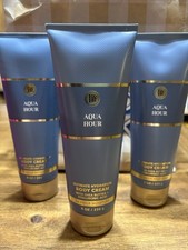 Bath And Body Works Aqua Hour Body Cream Set Of 3