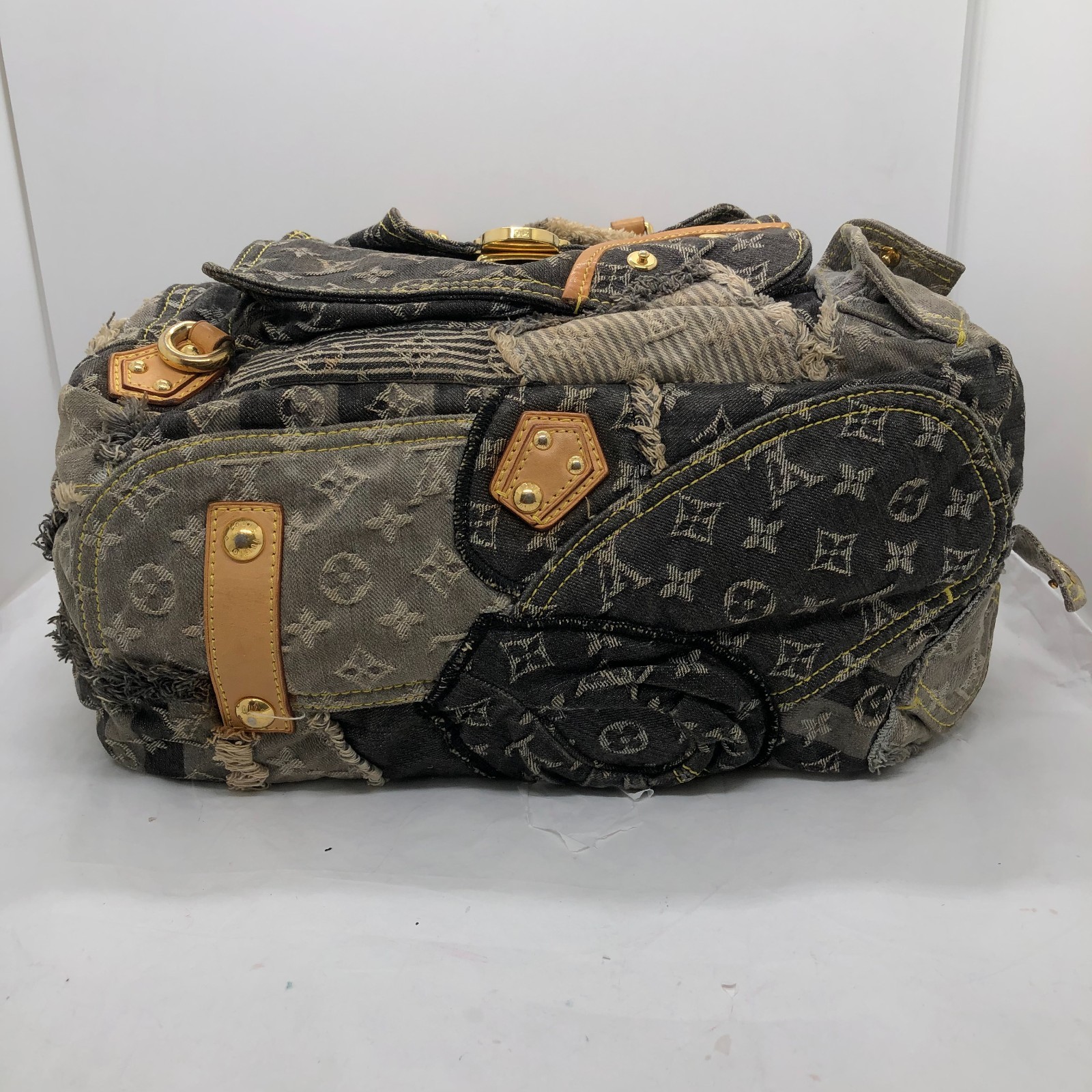 LOUIS VUITTON Monogram Denim Patchwork Speedy Bag… - image 5