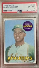 1969 Topps - Reggie Jackson #260 PSA 6 Oakland A’s
