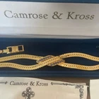 JBK Jackie Kennedy Camrose & Kross Amethyst Crossover Herringbone GP Bracelet