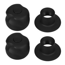 2 Pcs Zinc Alloy Hand Wheel Bathroom Faucet Knob Set Handles Attachment Tap