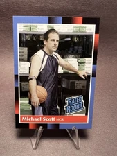 Michael Scott Custom Baseball Card - Donruss Rated Rookie Style - The Office
