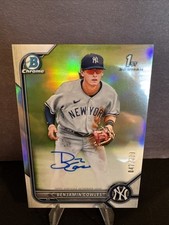 2022 Bowman Chrome-Benjamin Cowles CPA-BC-Refractor Auto #47/499