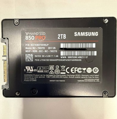 SAMSUNG 850 PRO 2TB INTERNAL 2.5 | eBay