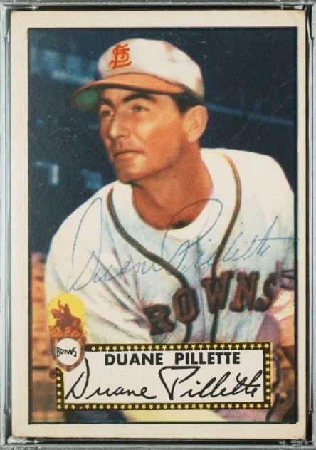 1952 Topps Duane Pillette Signed Baseball Card #82 PSA 1.5 DNA 9 Certified Auto - Image 2 of 4