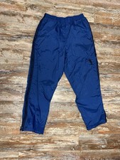 Mens Vintage Nike Swishy Track Pants Size XL Blue Windbreaker Running Y2K 90  s