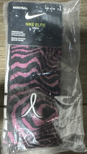 Nike Elite Crew Basketball Socks Black Pink L EUR 42-46 SX7587-017 NBA On-Court