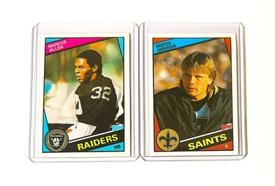 1984 Topps Marcus Allen #98 & Morten Andersen RC #300 HOF *FRESH!*