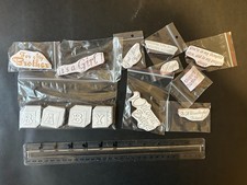 Rubber Stamp Unmounted Lot of 10 Baby Birth Text Mix Brands Vintage Combine Ship