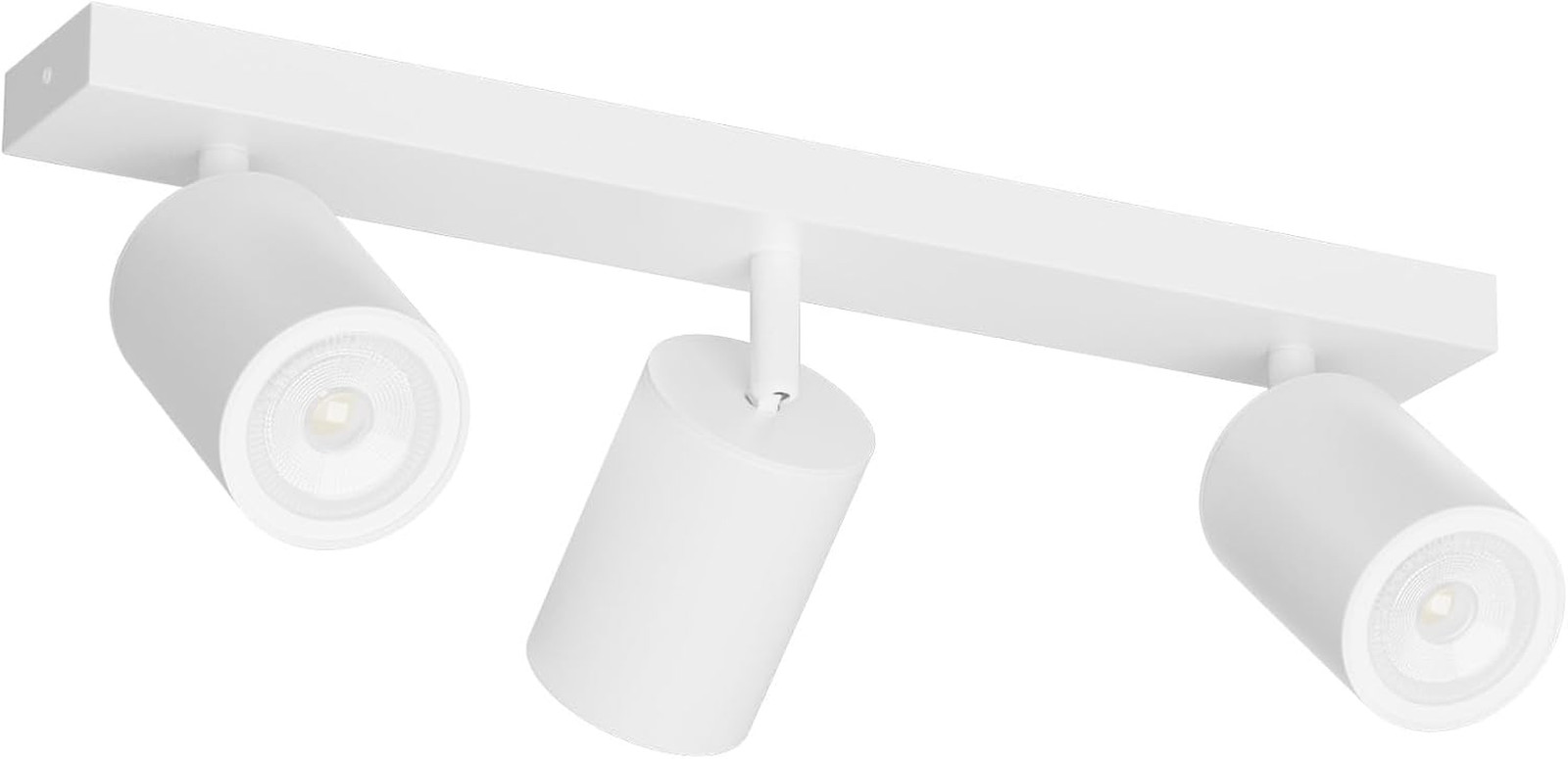 Spot plafond rotatif et orientable blanc avec 3 douilles GU10