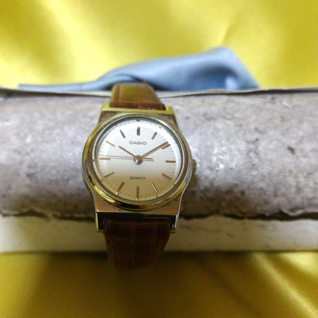 Casio Silver Dial Brown Leather Quartz Watch for Men