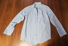 Vintage Brooks Brothers Blue And Yellow Check Dress Shirt 15 1/2 - 32 All Cotton