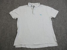 Rodd  Gunn Polo Shirt Mens Large Heather Blue Gunn Polo Sports Fit Dog Logo