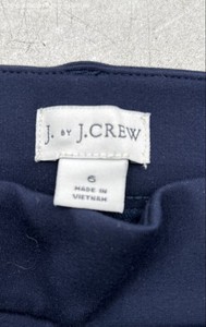 J. by J.Crew Women's Navy Blue Slim Leg Side Zip Tapered Dress Pants Size 6